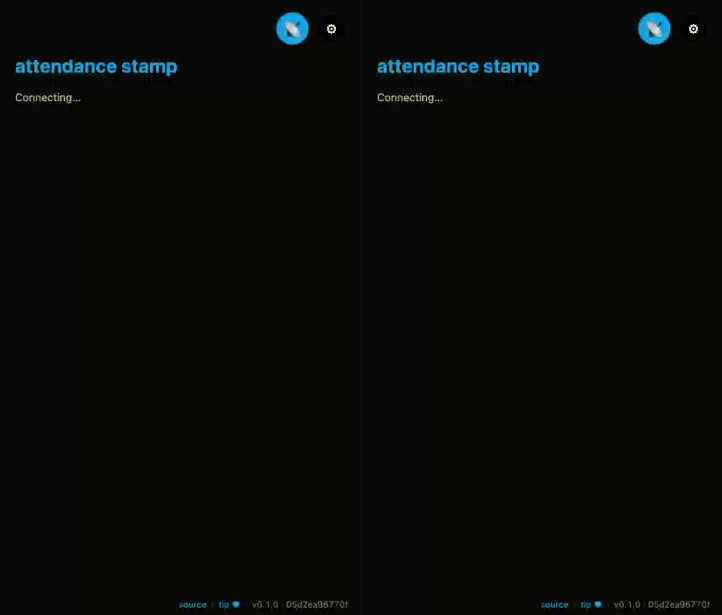 mesh-attendance-stamp demo