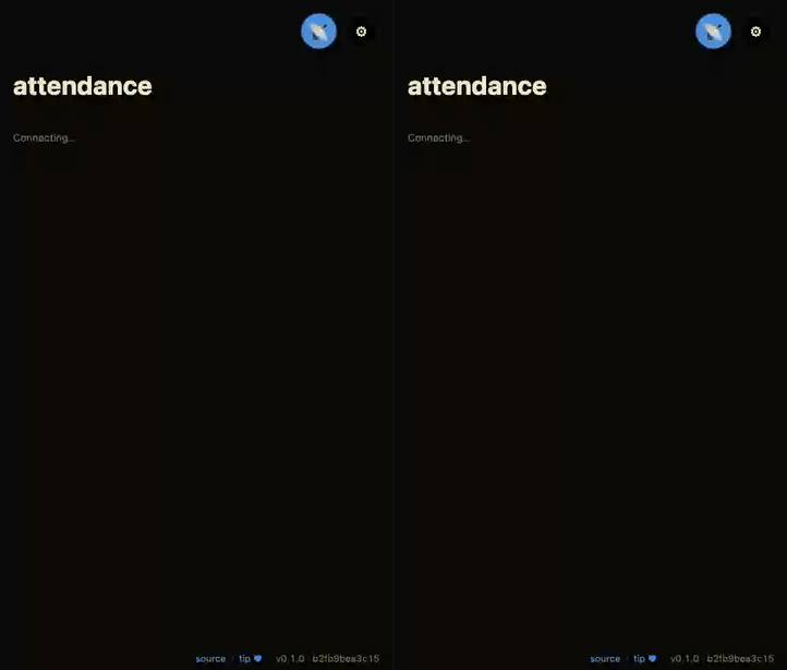 mesh-attendance demo
