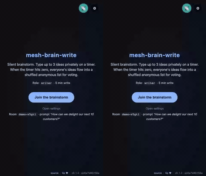 mesh-brain-write demo