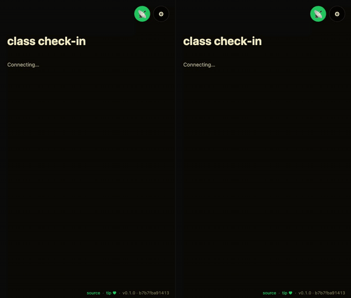 mesh-class-checkin demo