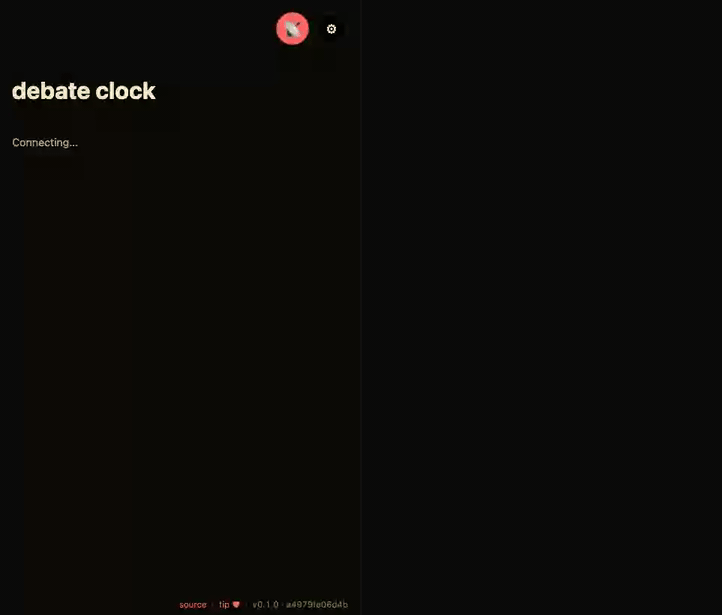 mesh-debate-clock demo