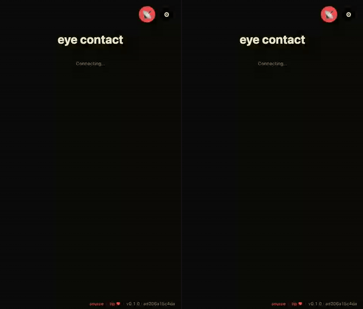 mesh-eye-contact demo