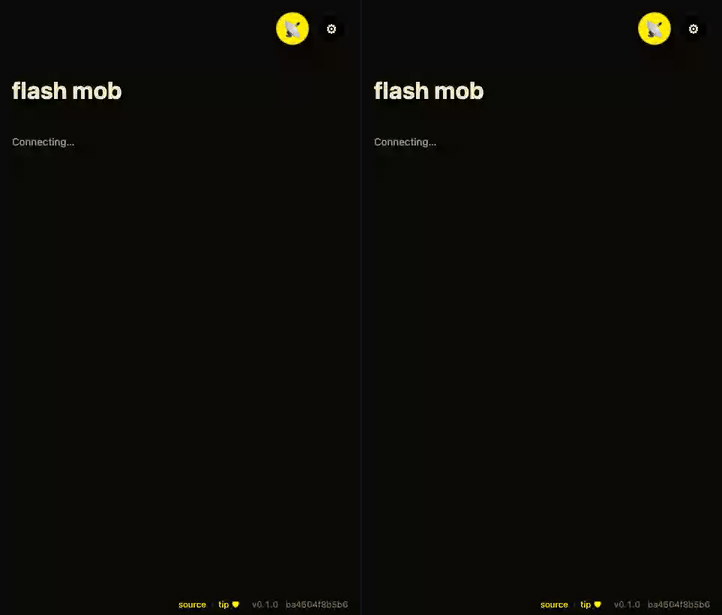 mesh-flash-mob demo