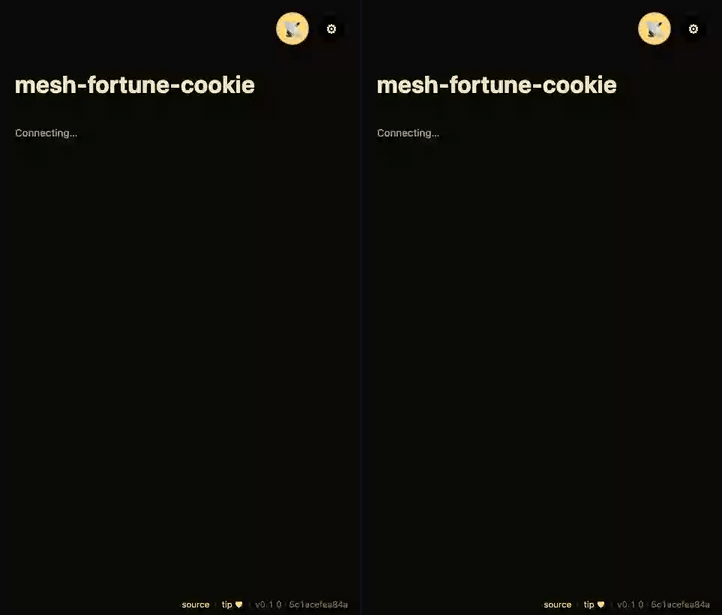 mesh-fortune-cookie demo