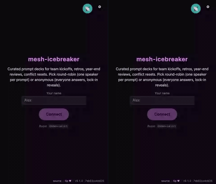 mesh-icebreaker demo