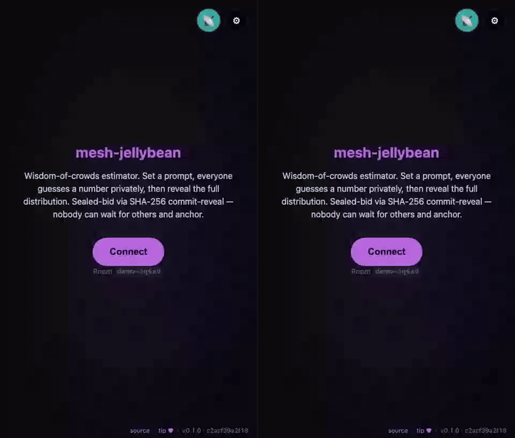 mesh-jellybean demo