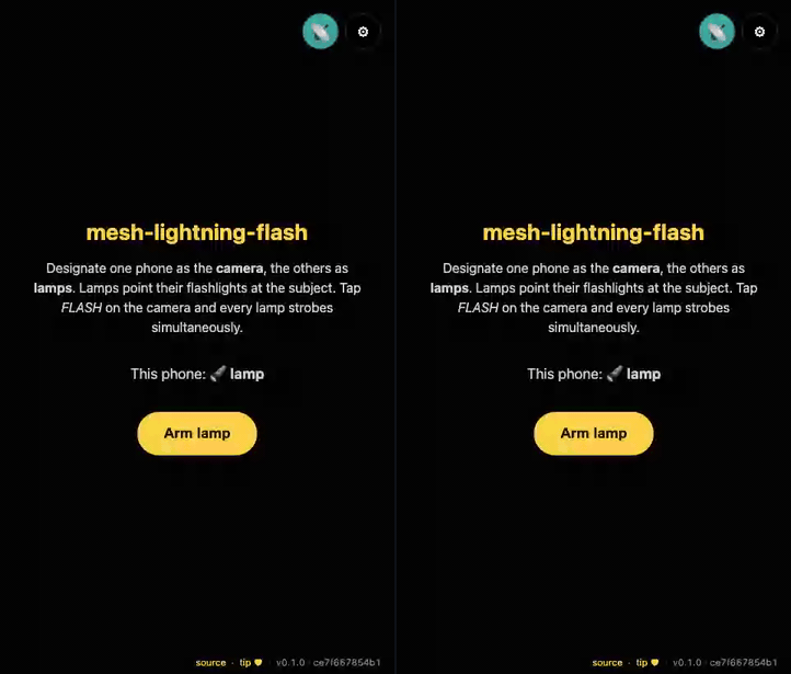 Mesh Lightning Flash demo