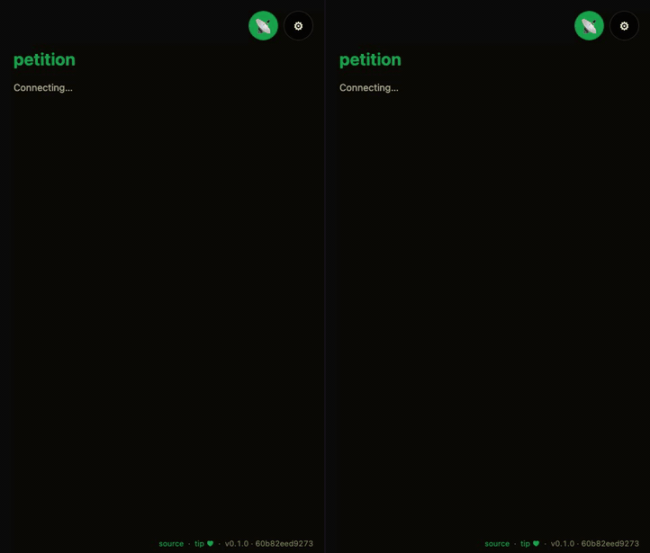 mesh-petition demo