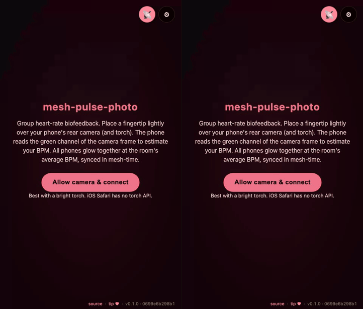 mesh-pulse-photo demo