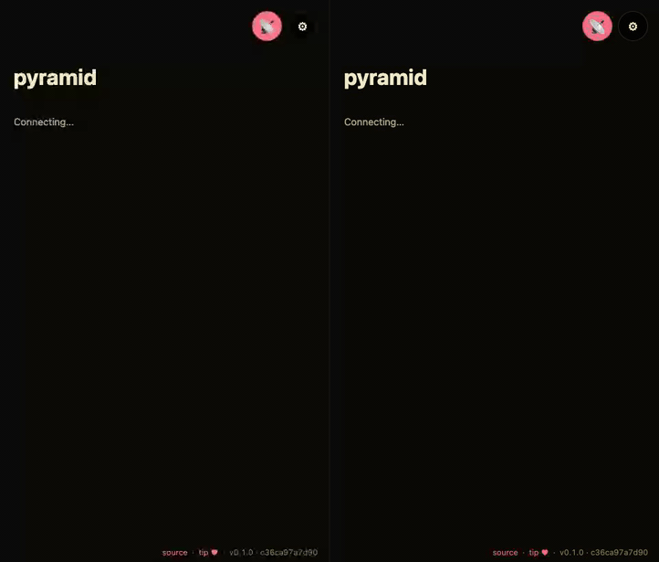 mesh-pyramid demo