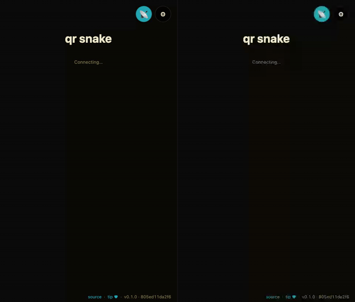 mesh-qr-snake demo