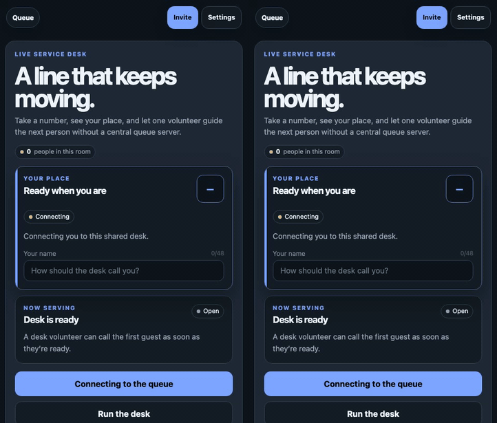 Mesh Queue demo