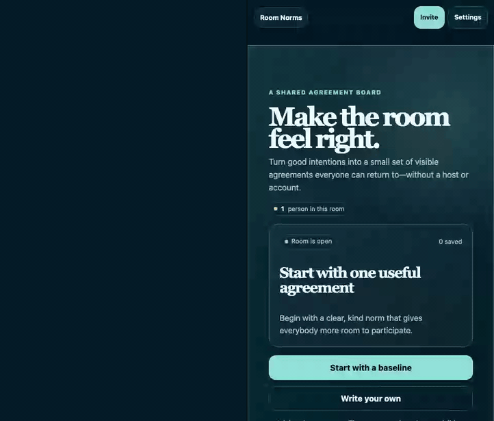 Mesh Room Norms demo