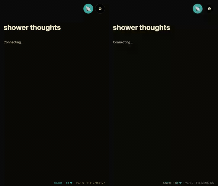 mesh-shower-thoughts demo