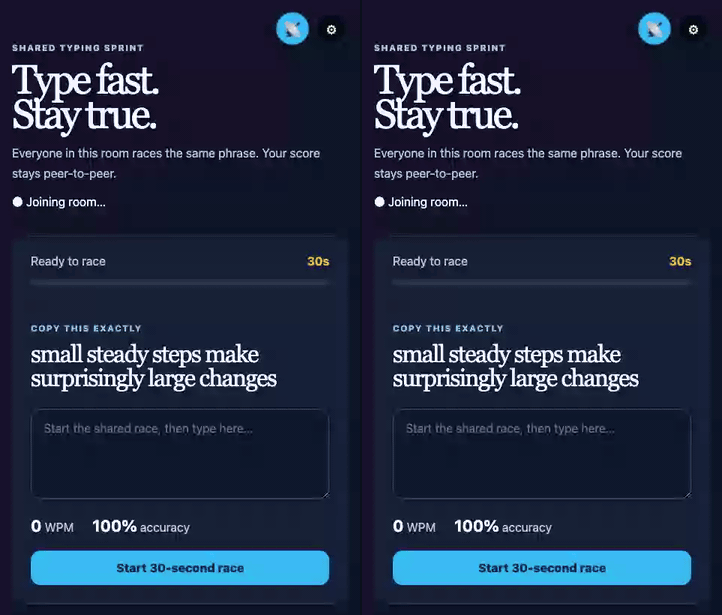 Mesh Speed Type demo