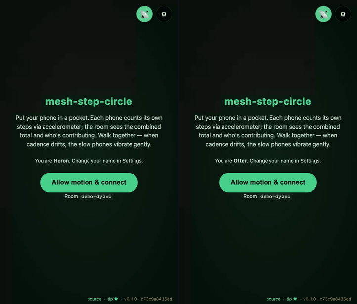mesh-step-circle demo