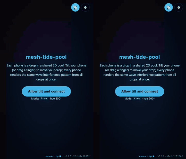mesh-tide-pool demo