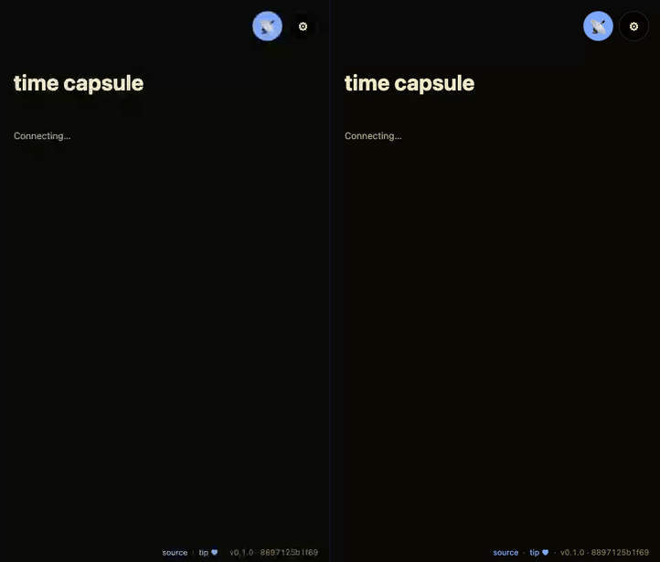mesh-time-capsule demo