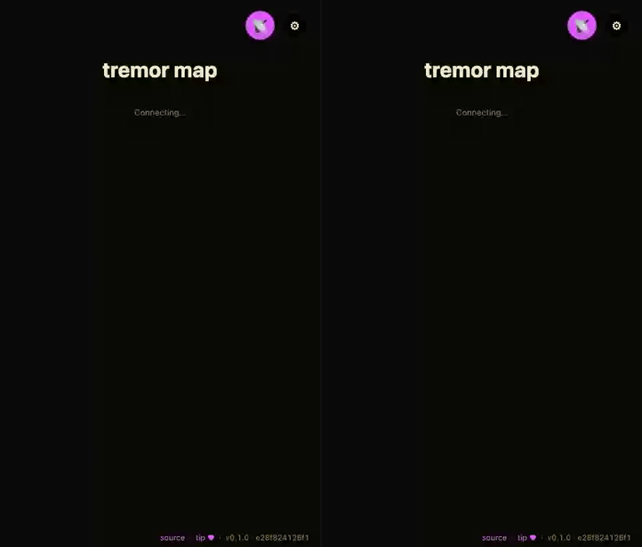 mesh-tremor-map demo