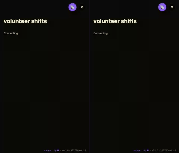 mesh-volunteer-shift demo