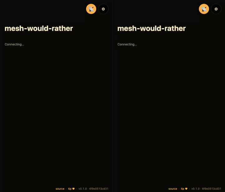 mesh-would-rather demo